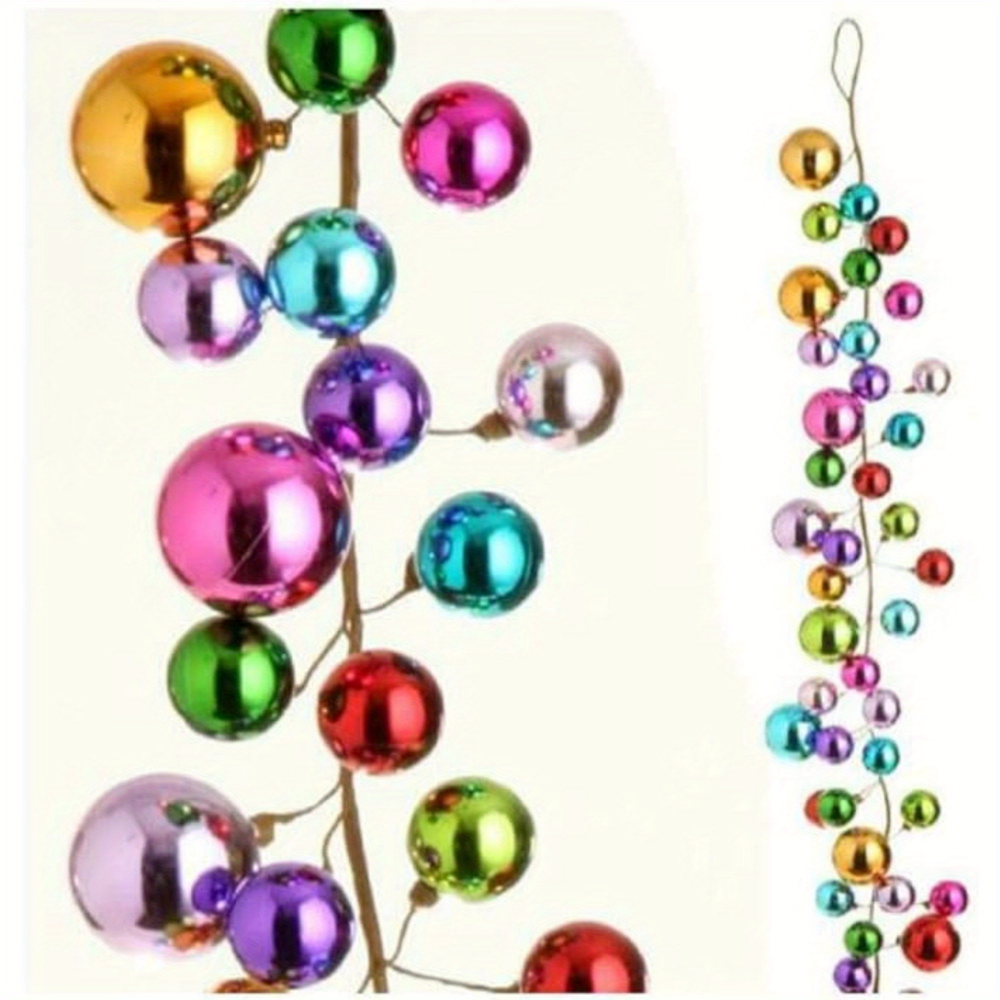 

Christmas Ball Universal Decoration 5ft Ball Wreath Christmas Tree Ball Decoration Shatterproof Ball Decoration, Suitable For Christmas Party Supplies, Indoor And Outdoor Home Office Color