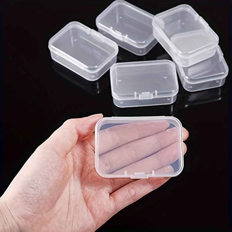 

6/10pcs Clear Plastic Storage Containers - For , Jewelry & Craft Supplies Organization