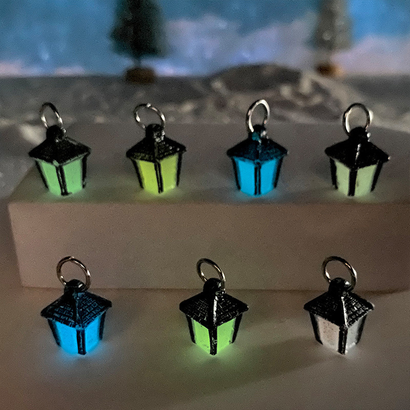 5pcs luminous miniature lanterns diy crafts resin glow in Temu