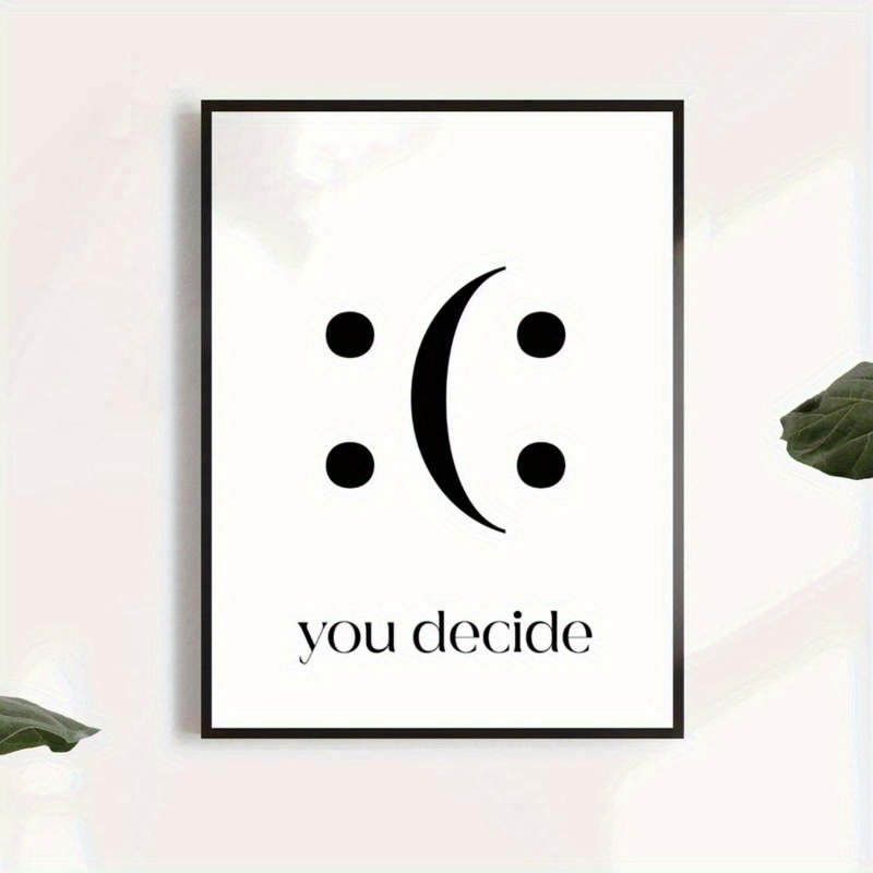 Image of 2d Flat, 1pc Inspirational Alphabet "" Canvas Poster - Unframed Motivational Art Print For Home, Dorm, Living Room - Universal Holiday Hanging Wall Decor, No Power Needed, Halloween Christmas Decor