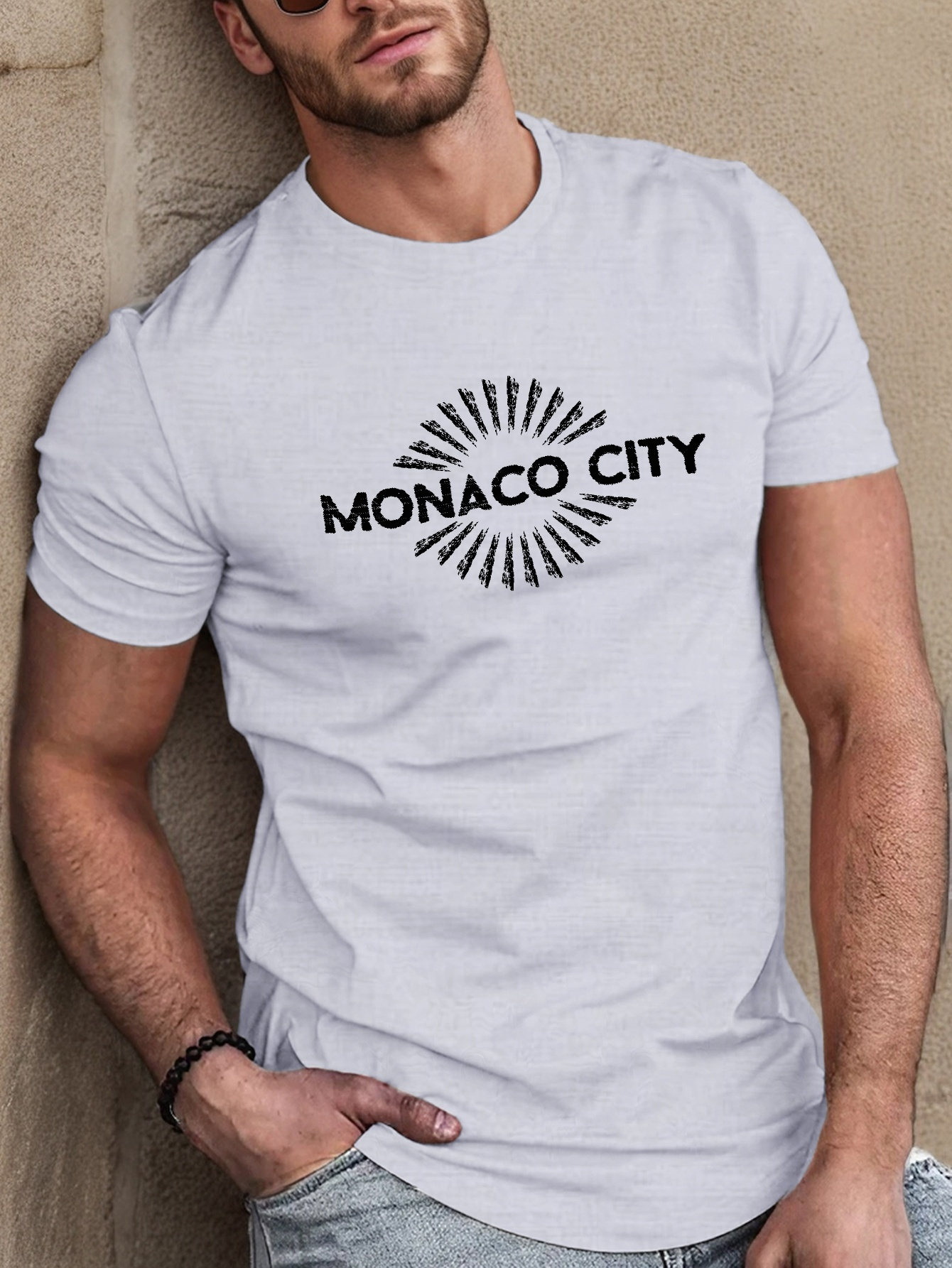 monaco t shirt casual crew neck korte mouw Temu Netherlands