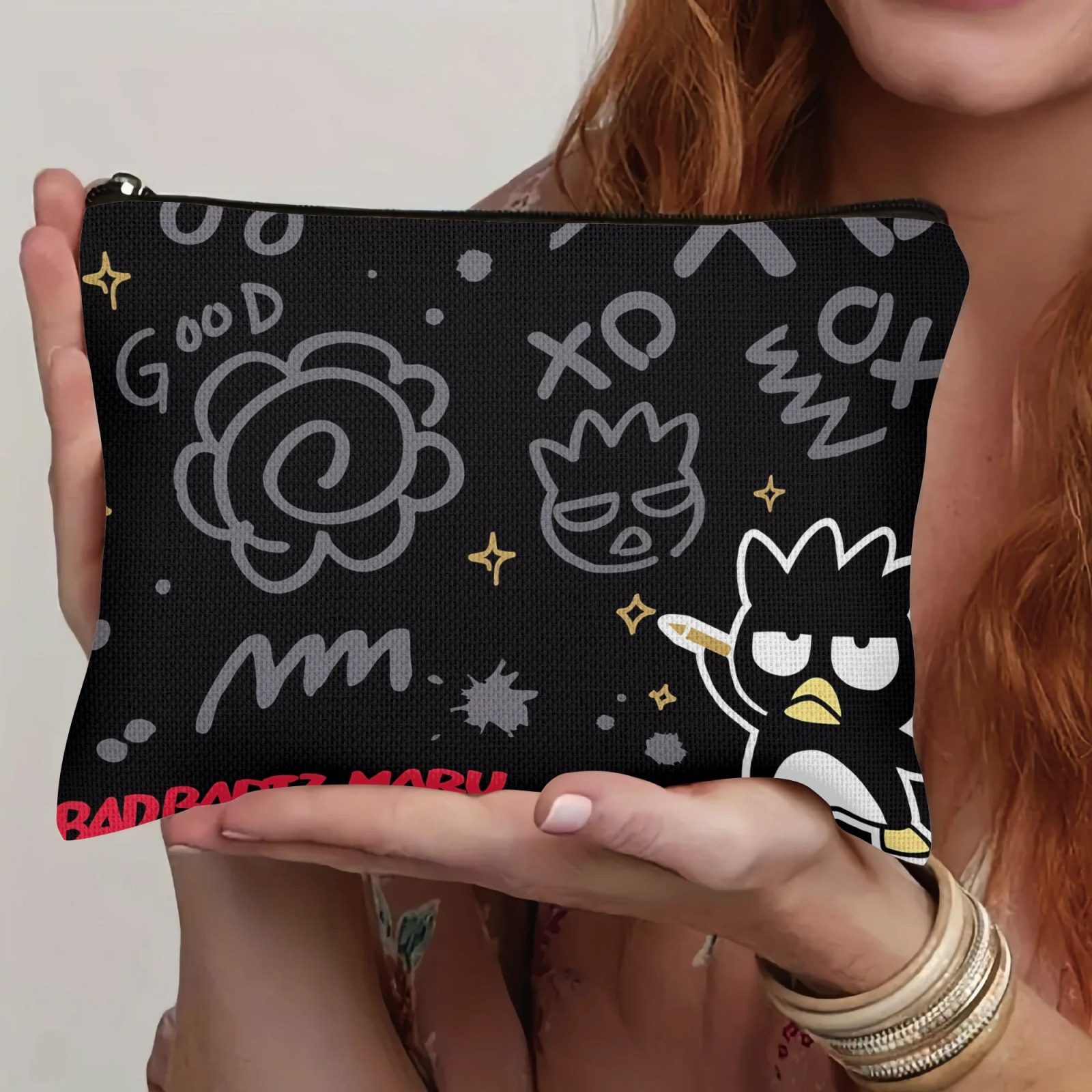 

Makeup Bag - Portable Cosmetic , Polyester, Or - For &