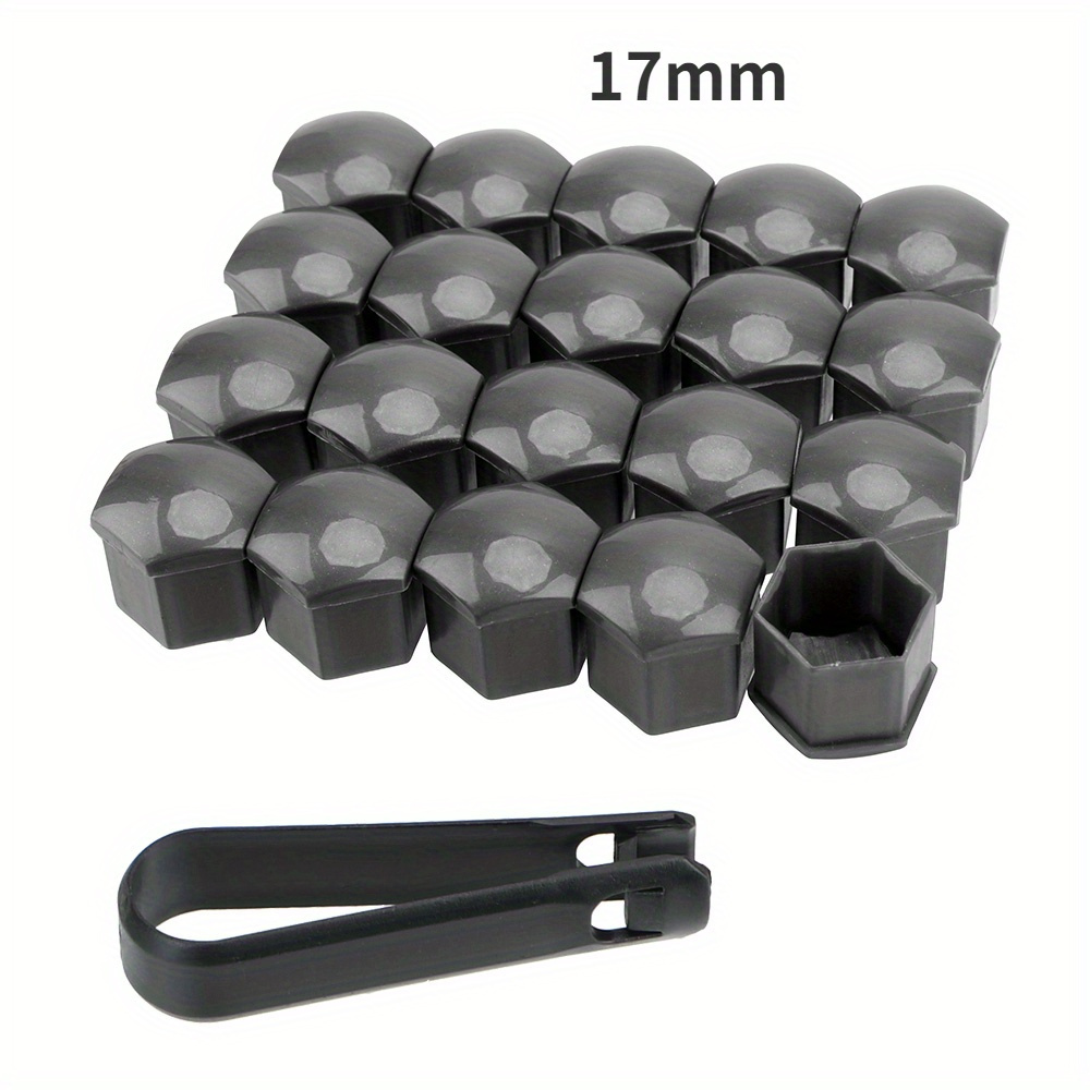 17mm 20pcs/set Rust-proof Car Wheel Screw Cover Car Tire Nut External Decoration Car Wheel Nut Cover Protective Cover
