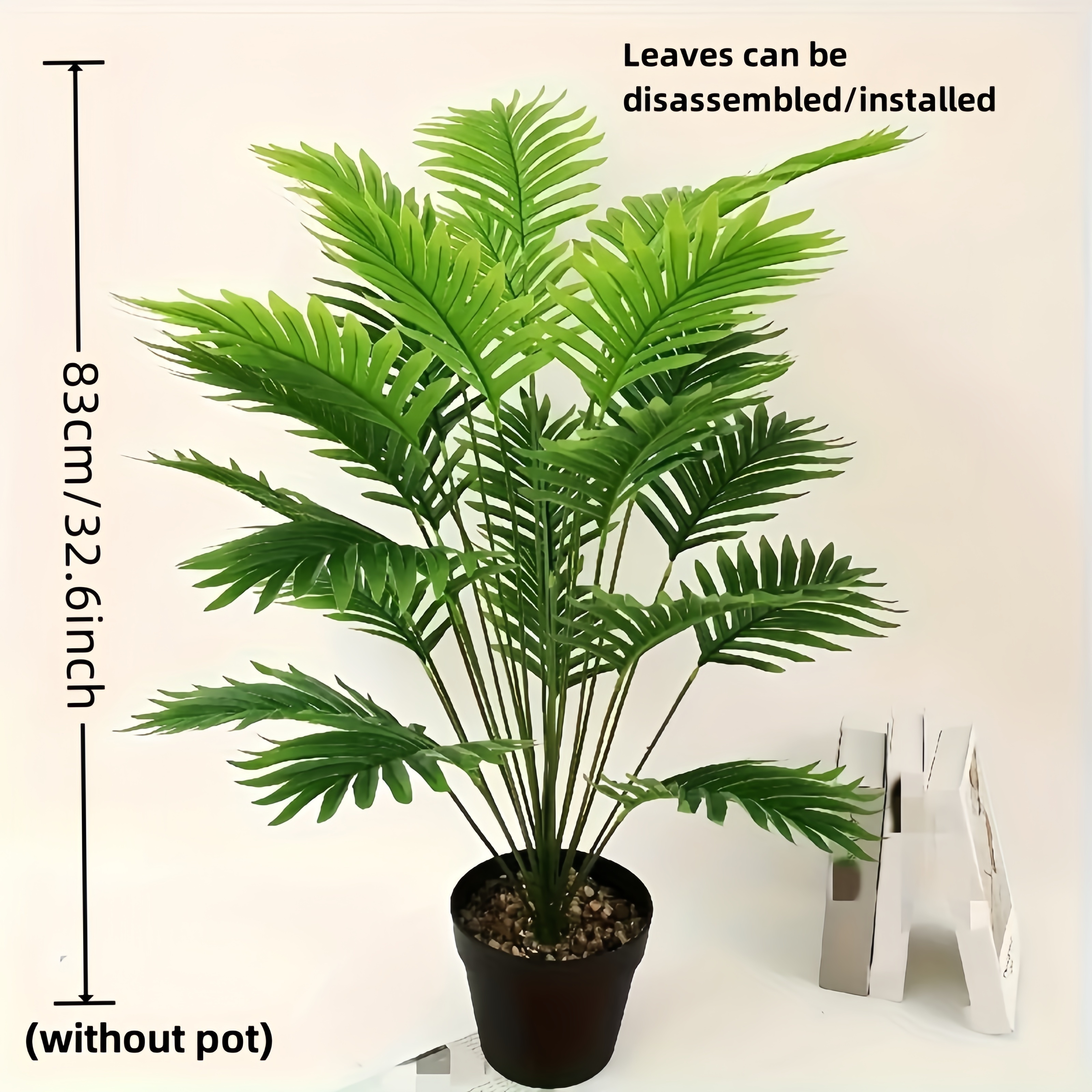 TEMU 1pc, Realistic Artificial Plant (. 32.68 ) - Long And Large For High-end Indoor/ Decoration - For Weddings, Hotels, , Yards, , Halloween And Christmas - Decoration