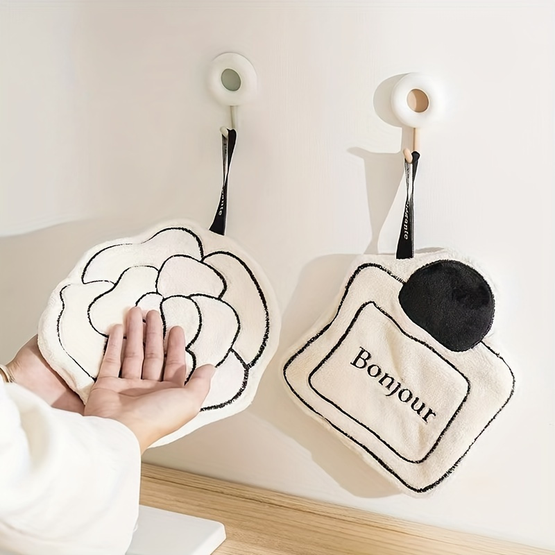 

3pcs Hanging Towels - , & Polyester , For & Bathroom Decor