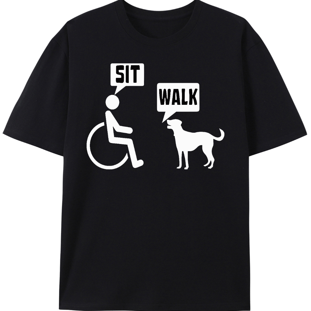 

Wheelchair Joke For A Disability In A Wheelchair T- Shirts Mens Clothes Camisas Streetwear