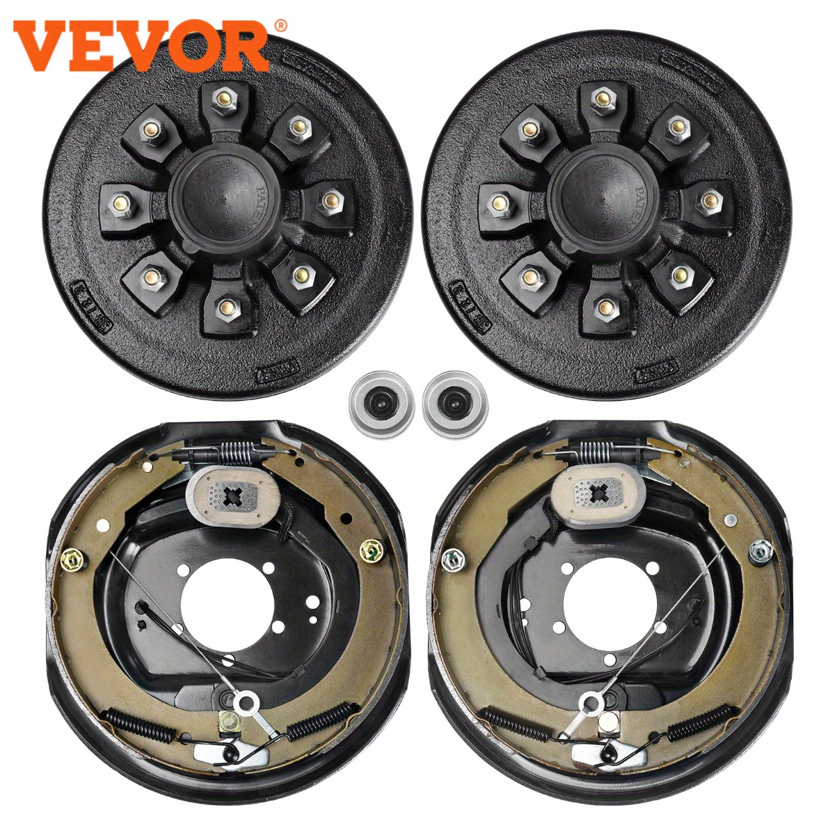 

Vevor Trailer Kits, 8 On 6.5" B.c., 12" X 2" . For 7000 Lbs Axles, Includes A 5- Mounting And Backing Plates,