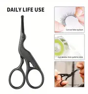 profesyonel paslanmaz çelik burun tüyü makası - yuvarlatılmış uç, heron şekilli kaşlar, & yüz bakımı i̇çin, kokusuz, günlük kullanım i̇çin i̇deal ayrıntılar 0