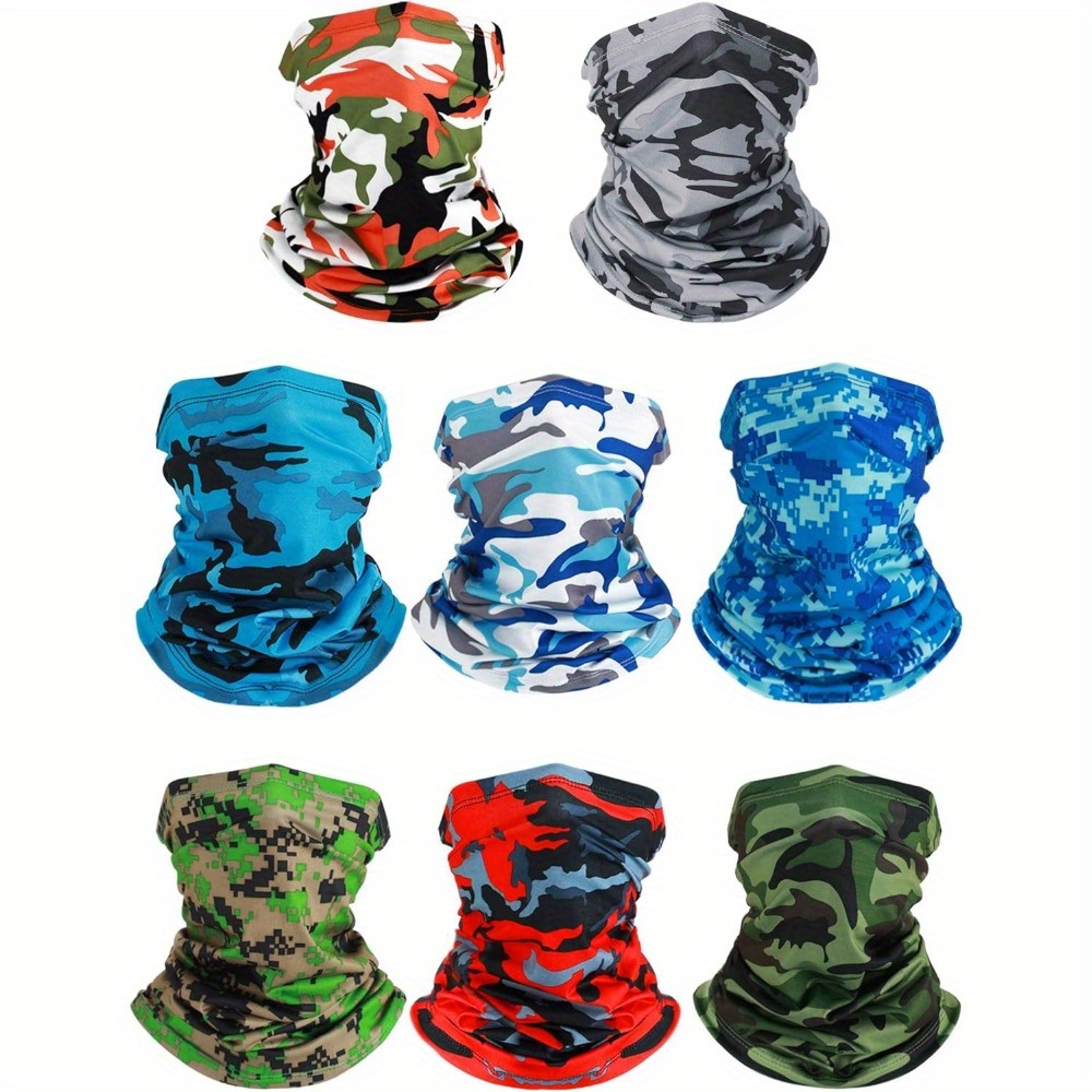 

8 Gaiter Set, Bandanas For Men Women, , Uv Balaclava, , For , , , Cycling,