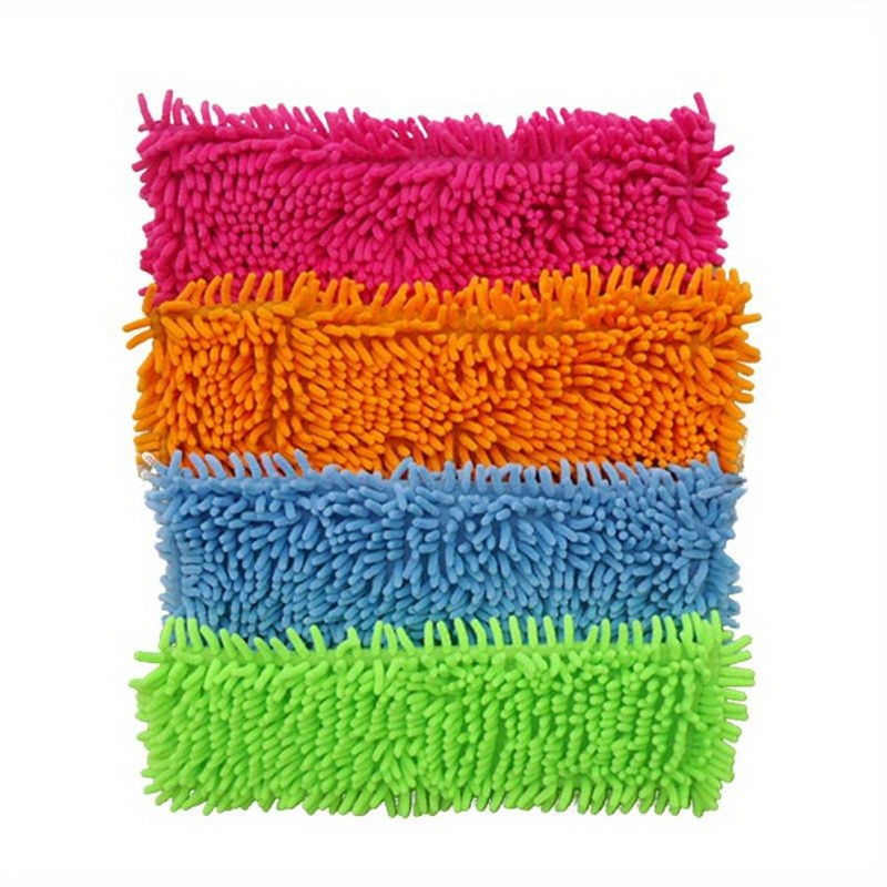 3 pack chenille microfiber dust mop head refills easy to   replacement pads for home cleaning details 0