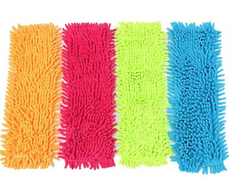 3 pack chenille microfiber dust mop head refills easy to   replacement pads for home cleaning details 6