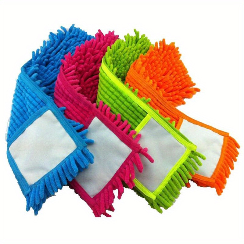 3 pack chenille microfiber dust mop head refills easy to   replacement pads for home cleaning details 9