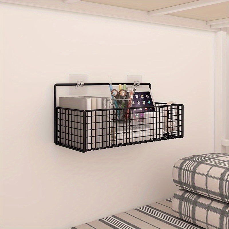 

-mounted , Iron , No-drill Hanging Organizer, Unfinished , For Bathroom, , Dorm ,