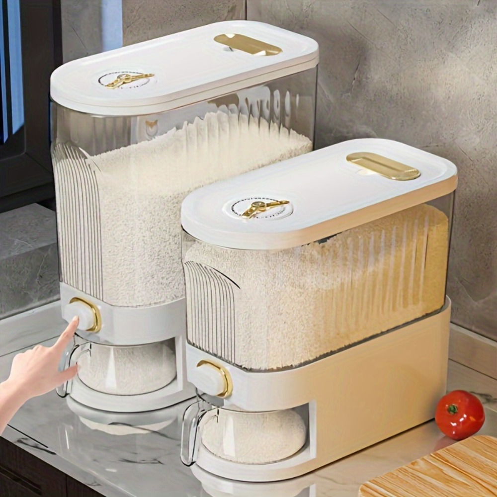 

Rotating Dispenser Dividers - , Moisture- & Insect- Container For Organization