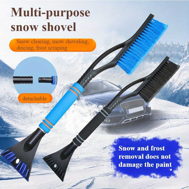 

& Ice Scraper, Ice Scrapers For Car Windshield, Detachable Tool With Ergonomic For Cars, Trucks, Suvs (heavy Duty Abs, Pvc Brush), 27 Inch