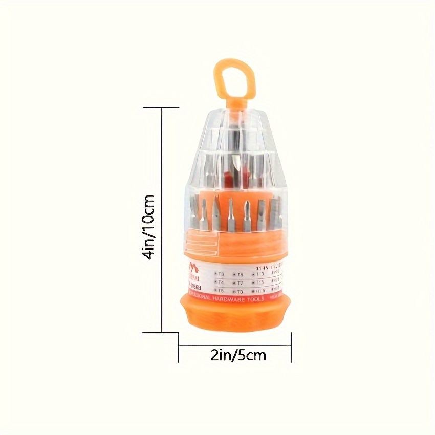 TEMU 1 Set Screwdriver Multi-functional Screwdriver Combination, 31 In 1 Multi-functional Screwdriver Set