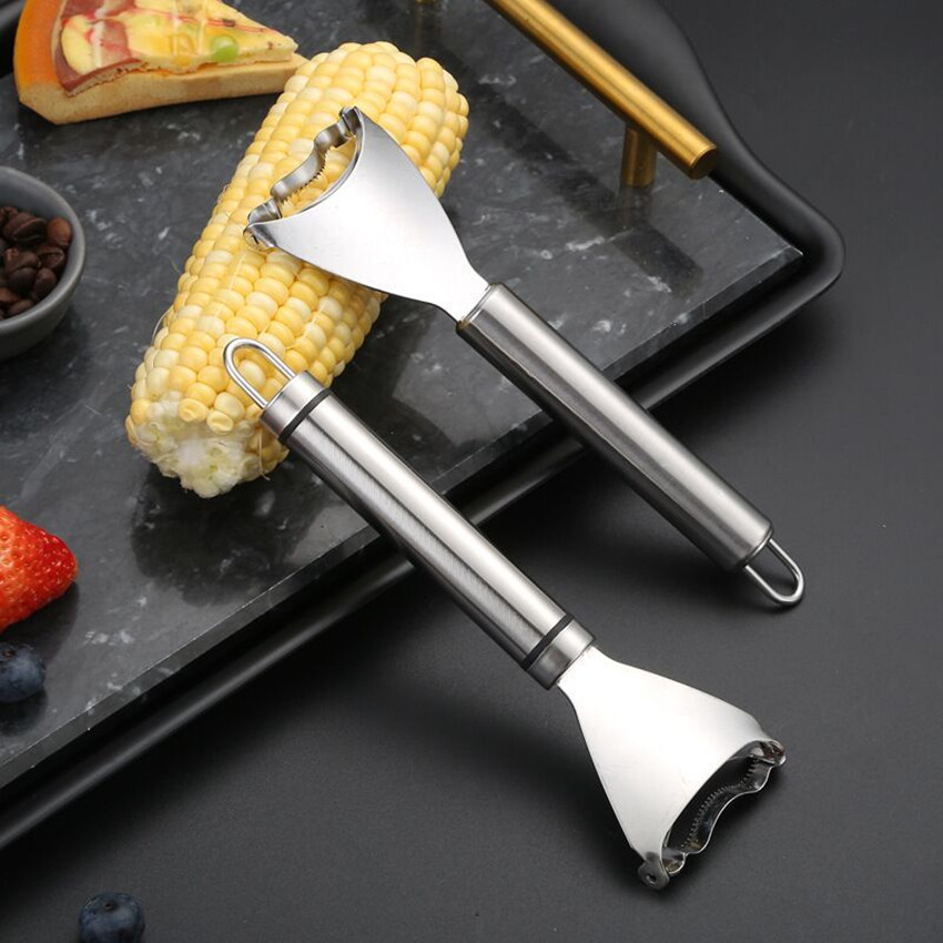 1pc stainless steel corn stripper food contact safe corn peeler   corn   remover for home outdoor kitchen use details 4