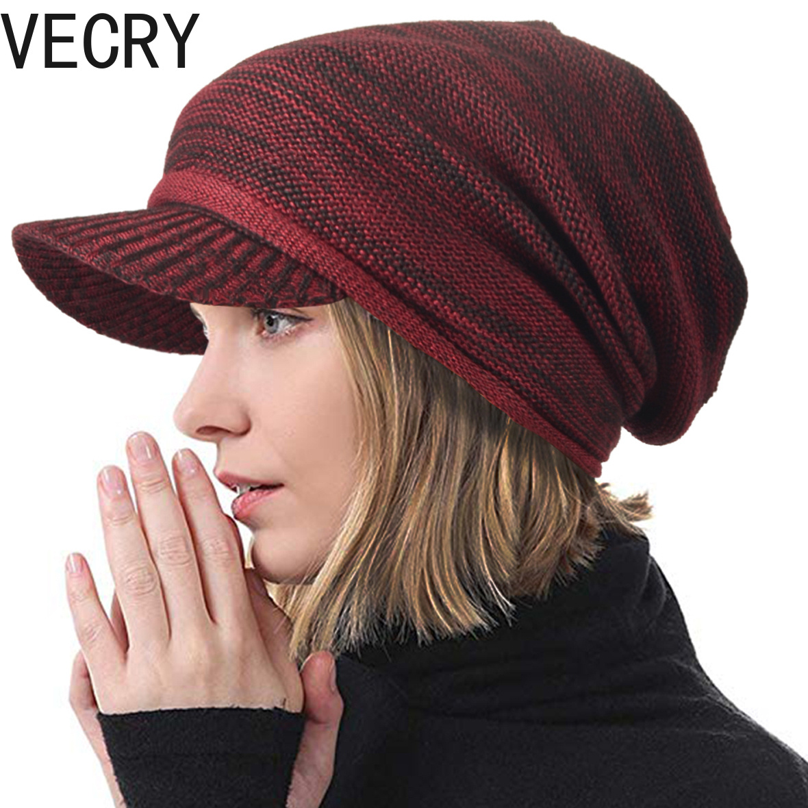 

Vecry Womens Fleece Lined Cap Hat