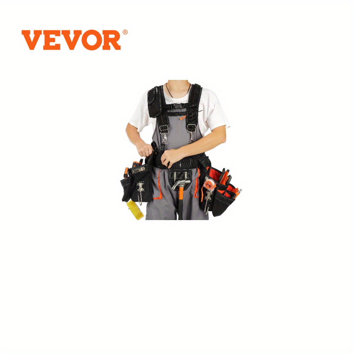 

Vevor Tool Suspenders, 34 , 29-54 Waist Size, Tool Belts For Men, 1250d Tool For , Electricians, And Gardening,