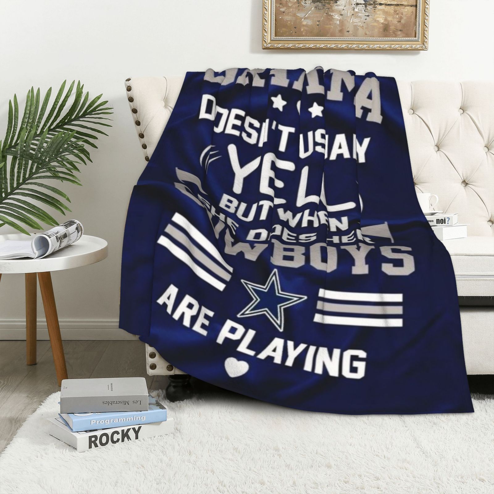 

Cozy -themed Flannel Throw Blanket - Soft, Warm & For Couch, Bed, Car, Office, Camping | Gift
