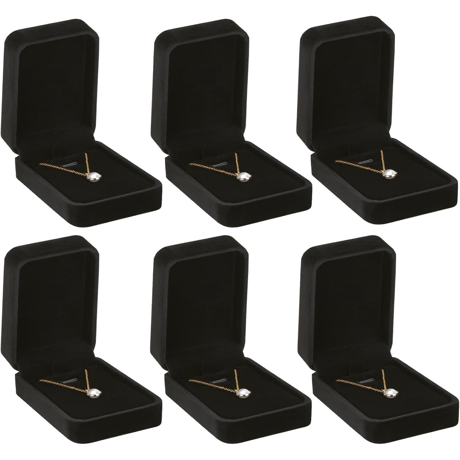 

6pcs Jewelry Gift Boxes For Necklace Pendant Bracelet Earring, Jewelry Display Case For Christmas Engagement