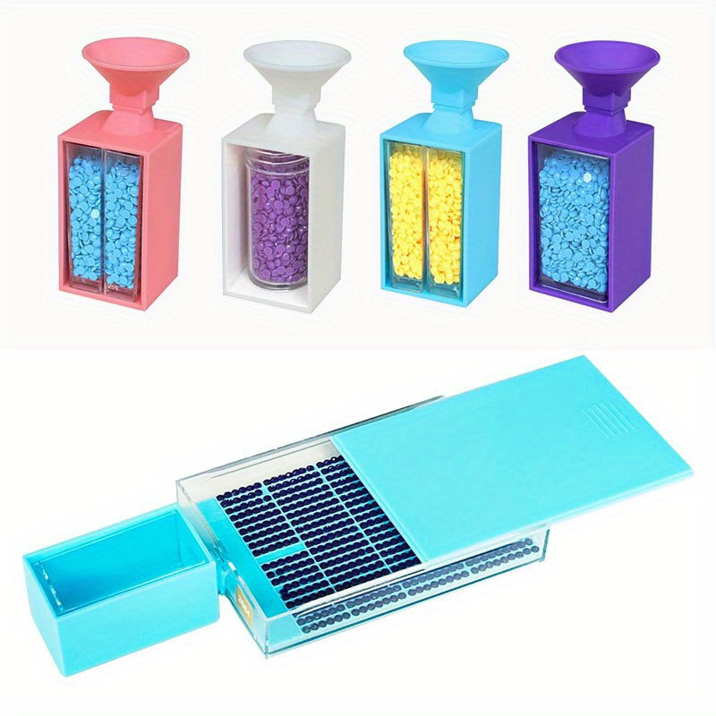 

Kit With Storage Tray, Bead Organizer, And Accessories - Includes Detachable Funnel & Brush For Easy Sorting, Pp Material