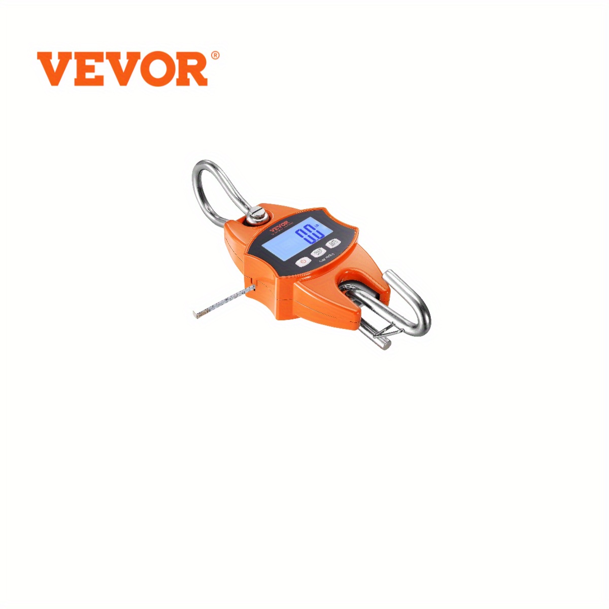 

Vevor Digital Scale, 880 Lbs/400 Kg, Industrial Heavy Duty Hanging Scale With Cast Aluminum Case & Lcd Screen, Handheld Mini With Hooks For Farm, Hunting, Fishing, Outdoor, Garage (orange)