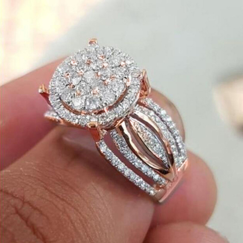 

1pc Ring Women's Engagement Ring Accessory, Suitable For Wedding Parties