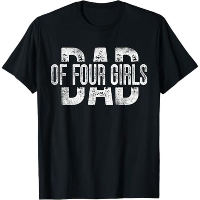 

Dad Of Of 4 's Day T-, 100% , Halloween Christmas For Men Women , S-xxxl,