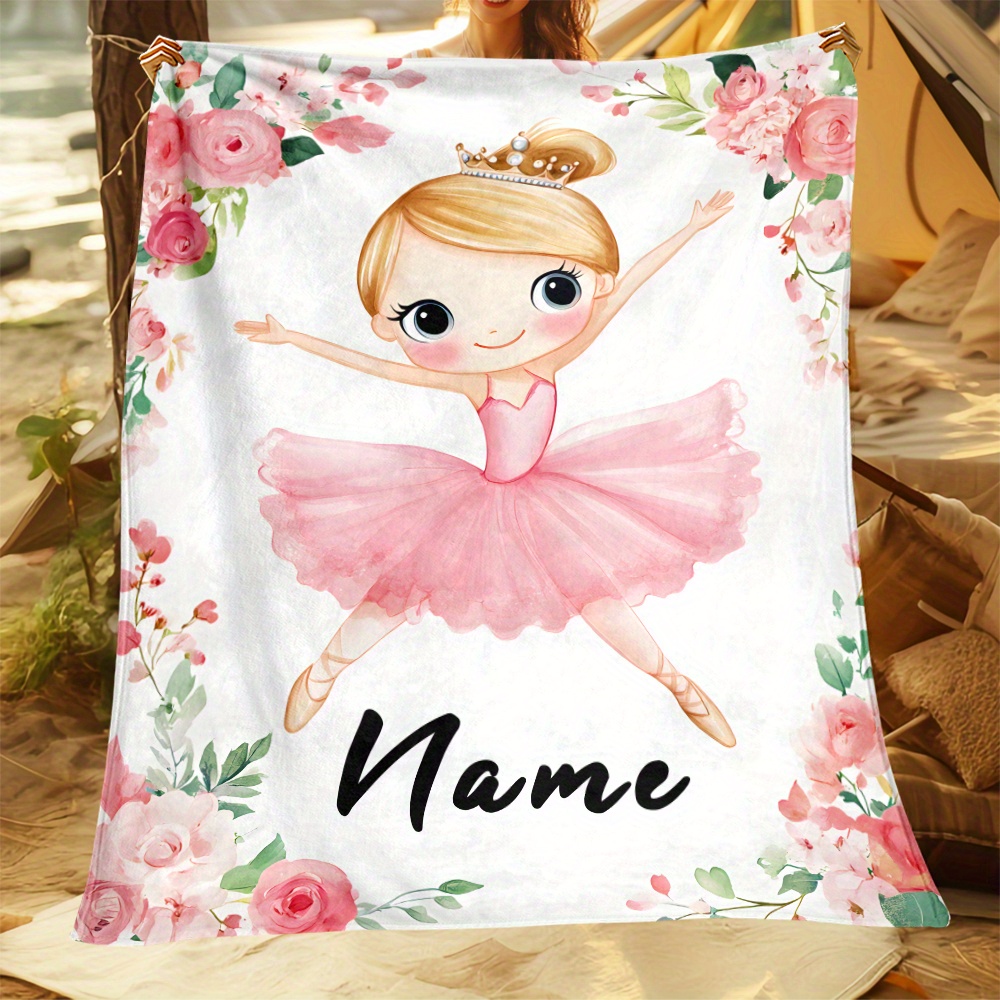 

1pc Customizable Blanket - Personalized , Polyester , , For Sofa, Bed, , Camping, -