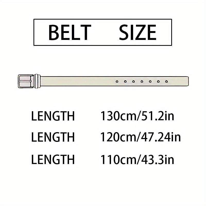 Men's Leather Automatic Buckle Belt with Geometric Pattern