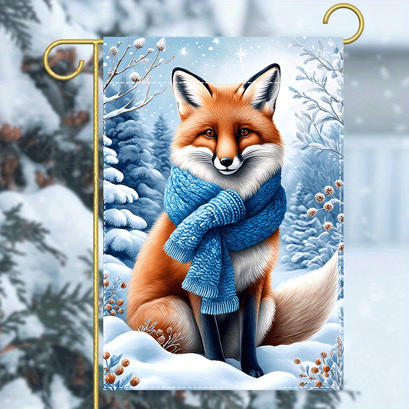 

1pc Fox Double- , 12x18 , Polyester, -, , Seasonal Christmas & Decoration