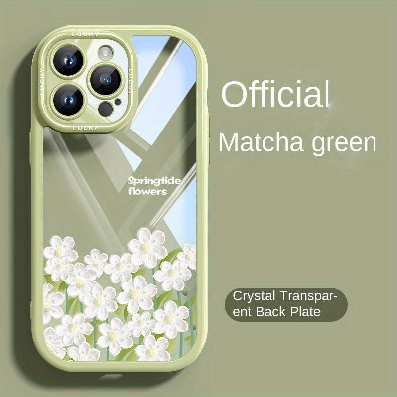 TEMU Coque de téléphone - Coque de téléphone et mignonne avec motif de fleurs et de plantes, pour couple, compatible avec Iphone 17Pro Pro Max,