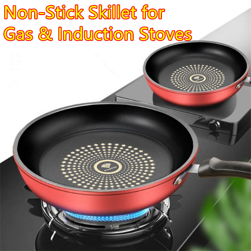 

24cm/9.45'' Iron Frying Pan – For Gas & Induction , Easy , Steak, Breakfast, And Pancakes, Ideal For Home And Restaurant Cooking