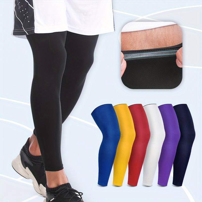 High-Elasticity Compression Knee Sleeve - Breathable, Moisture-Wicking Sports Pad for Running, Cycling & Basketball - Sun Protection, Order One Size Up