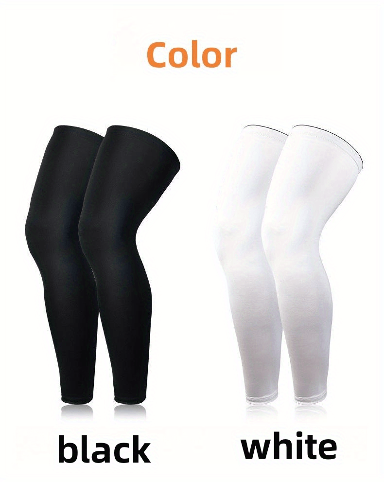 High-Elasticity Compression Knee Sleeve - Breathable, Moisture-Wicking Sports Pad for Running, Cycling & Basketball - Sun Protection, Order One Size Up