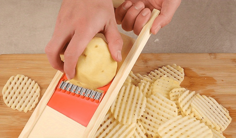 potato slicer cut potato grid artifact grid wipe grid knife vegetable cutter wave knife cut flower knife gadgets accessories for restaurant for restaurants supermarkets details 3