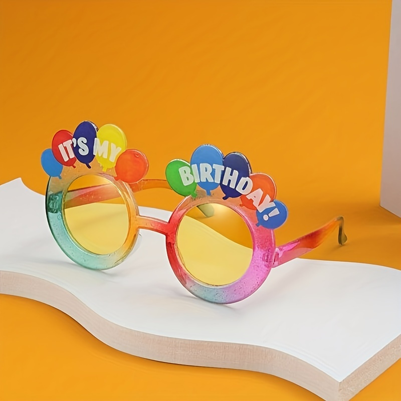 

1pc, Birthday Glasses With Lenses, Decorative Glasses, Party Photo Booth, Adult Plastic Glasses, Party Supplies, Cute Aesthetic Things, Cool Gadgets, Unusual Items, Weird Stuff