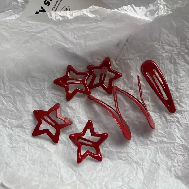8pcs festive christmas themed snowflake hairpins versatile resin pins for bangs messy hair perfect gift for girls stylish holiday accessory festive hair accessory durable hairpin Product details 2