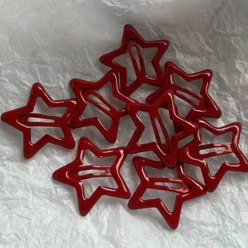 8pcs festive christmas themed snowflake hairpins versatile resin pins for bangs messy hair perfect gift for girls stylish holiday accessory festive hair accessory durable hairpin Product details 4