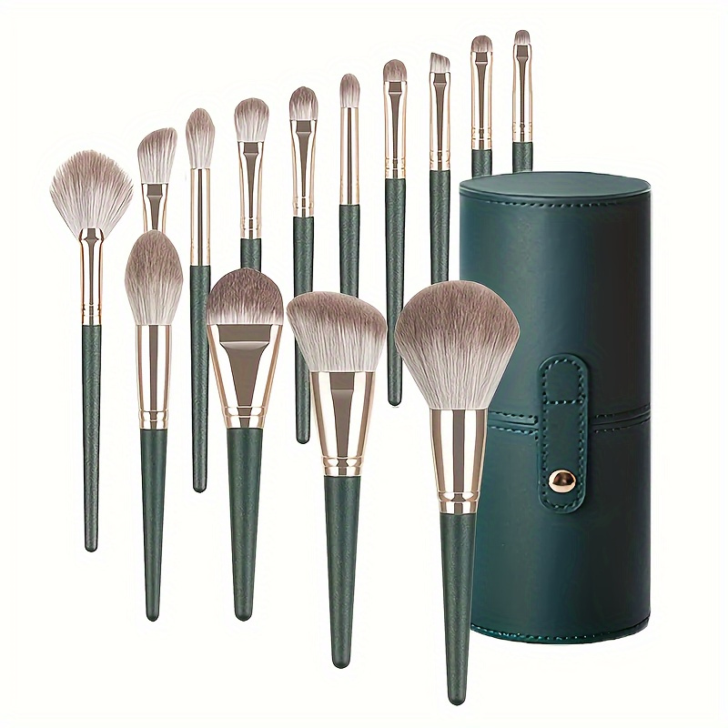 

14pcs Luxurious Makeup Brush Set - , Hypoallergenic For , Blush, Powder & Eyeshadow Application - Includes Premium Kabuki Blending Brushes - Perfect Gift For Her