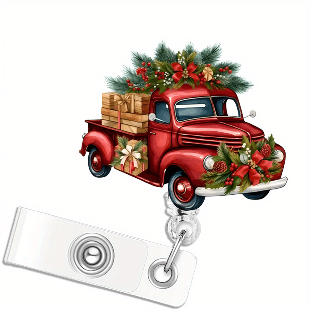 

1pc Christmas Retractable Halloween Id Tag Set For Men Christmas Tree Nurse Accessories