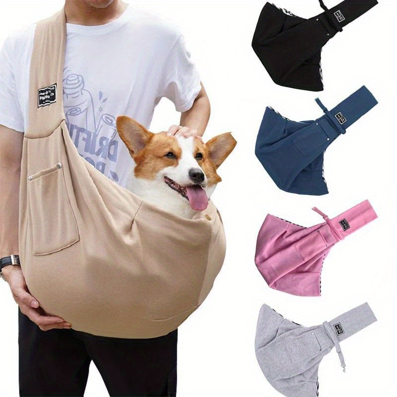 

Adjustable & Comfortable Pet Sling Carrier Bag - Polyester Crossbody Shoulder Bag For , Ideal For , In , Black, Blue, Pink, Gray, Dog Carrier Bag