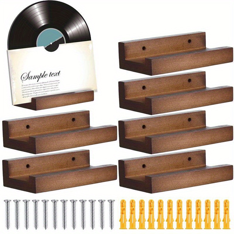 

Wooden Vinyl Wall Mount, Small Wall Mounted Display Stand, Vinyl Record Album Display Stand