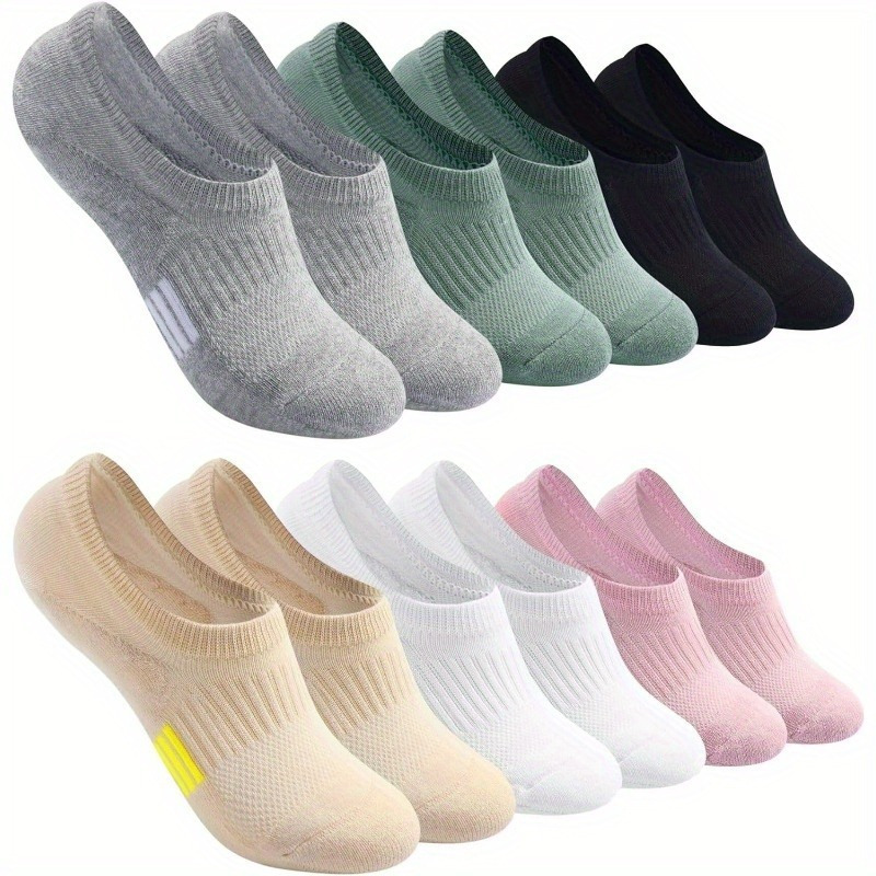 

6pairs Socks Mens Cushioned Low Cut Athletic Hidden Liner For Sneakers Ankle Invisible 6 Pairs