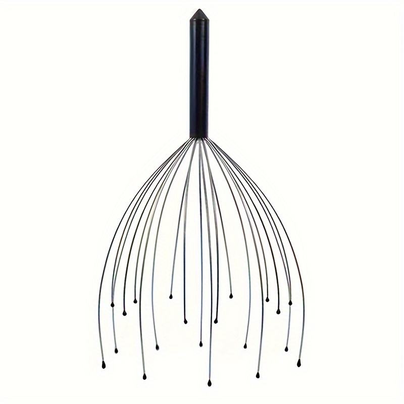handheld scalp massager deep relaxation 20 finger head massager with scalp scratcher function metal ideal for men and stocking stuffers and gift ideas details 0