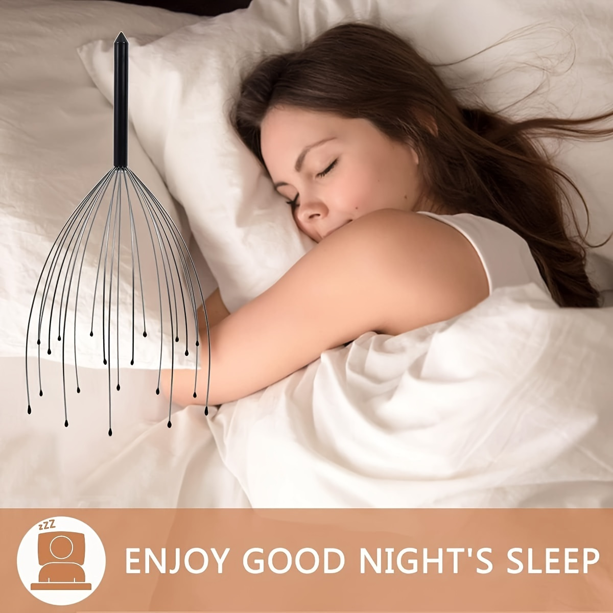 handheld scalp massager deep relaxation 20 finger head massager with scalp scratcher function metal ideal for men and stocking stuffers and gift ideas details 3