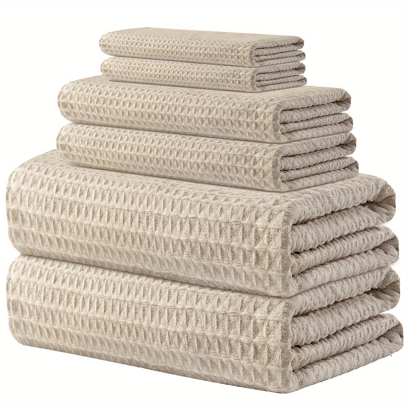 

Microfiber Bath Towel Set - 6pcs, Extra Large 70x35 Inches, Quick Dry & Absorbent, Family Use