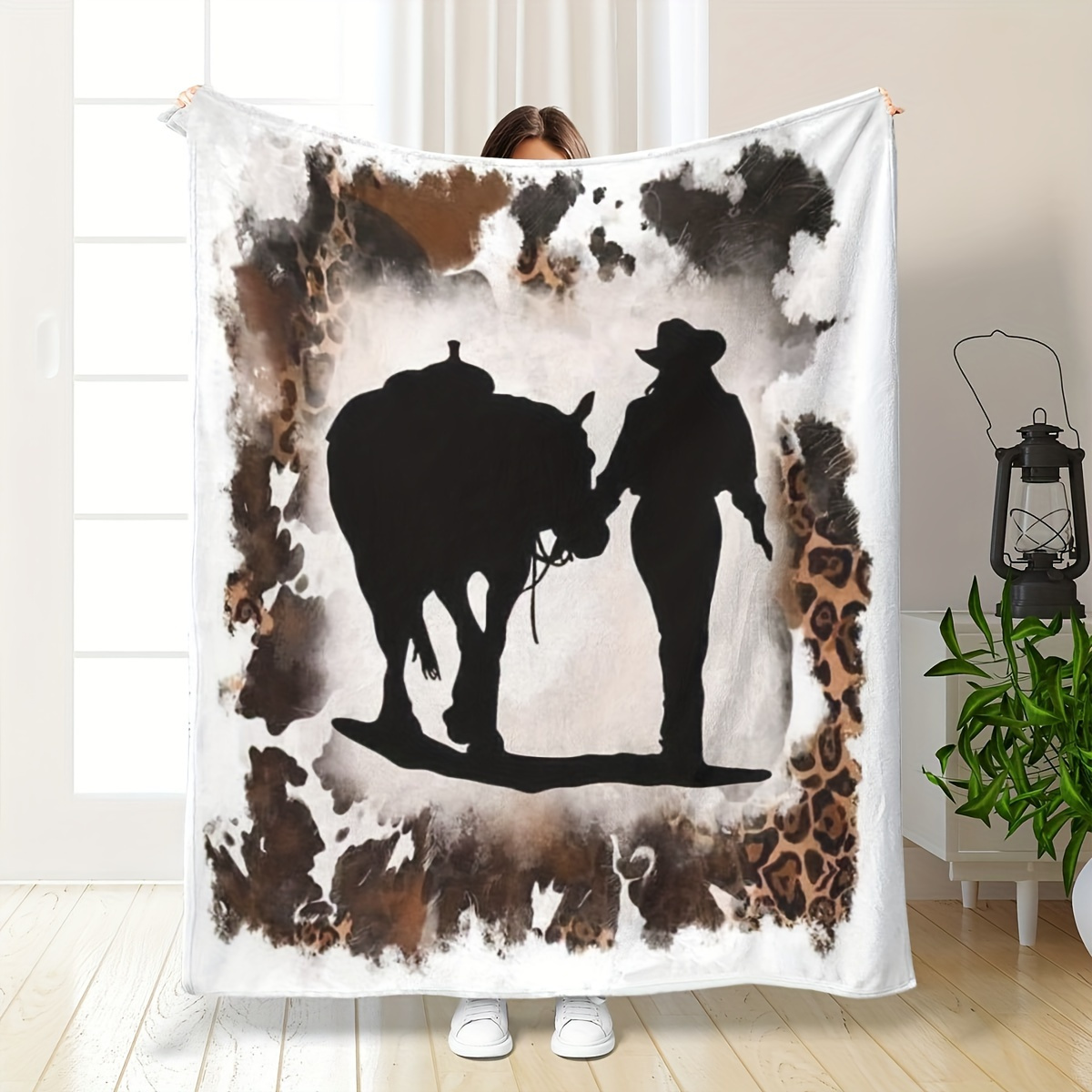 

1 Pcs Printed Blanket, Suitable For And Use