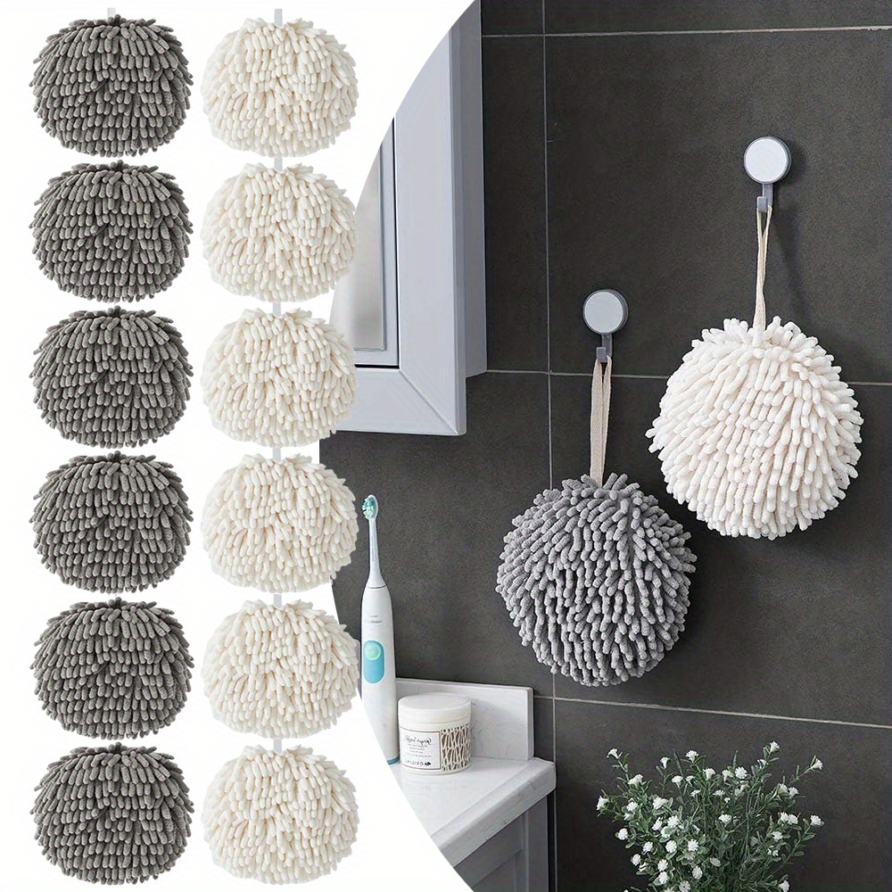 

6/ 12pcs Chenille Towels Drying Cleaning Cloth Bathroom Decoration